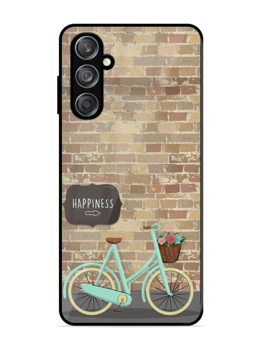 Pedaling Towards Happiness Glossy Soft Edge Case for Samsung Galaxy F15 (5G) Chachhi