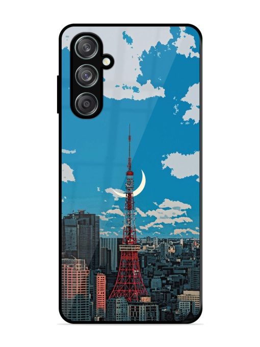 Tokyo Twilight Glossy Soft Edge Case for Samsung Galaxy F15 (5G) Chachhi