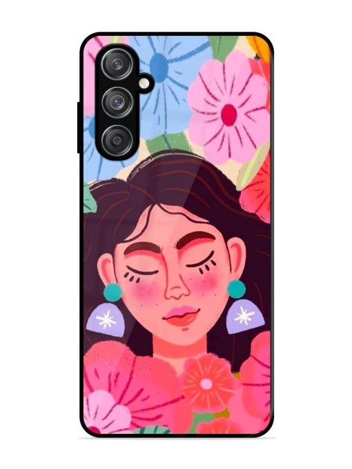 Blooming Serenity Glossy Soft Edge Case for Samsung Galaxy F15 (5G) Chachhi