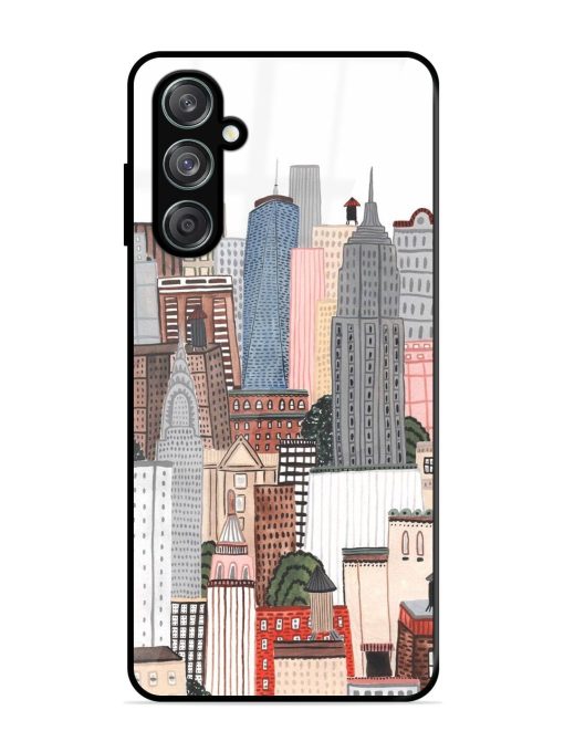 Cityscape Dreams Glossy Soft Edge Case for Samsung Galaxy F15 (5G) Chachhi