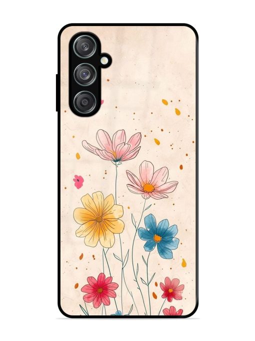 Delicate Bloom Glossy Soft Edge Case for Samsung Galaxy F15 (5G) Chachhi