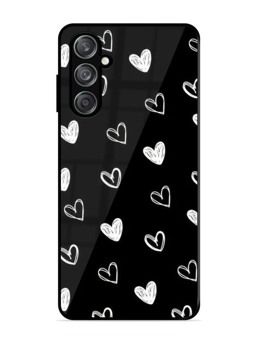 Scattered Hearts Glossy Soft Edge Case for Samsung Galaxy F15 (5G) Chachhi