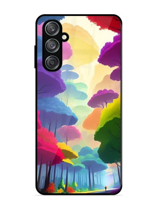 Rainbow Road Glossy Soft Edge Case for Samsung Galaxy F15 (5G) Chachhi