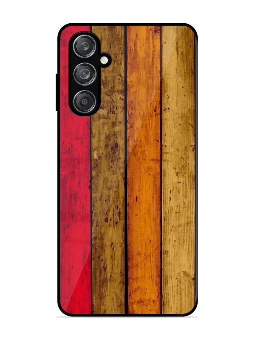 Colorful Woodgrain Glossy Soft Edge Case for Samsung Galaxy F15 (5G) Chachhi