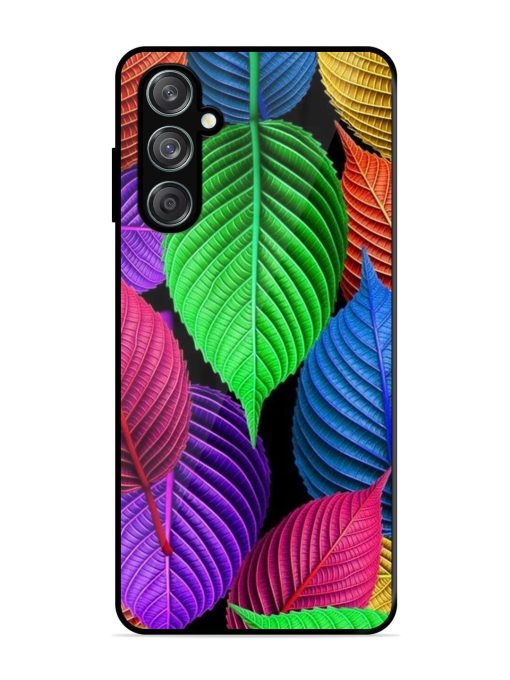 Rainbow Leaf Symphony Glossy Soft Edge Case for Samsung Galaxy F15 (5G) Chachhi