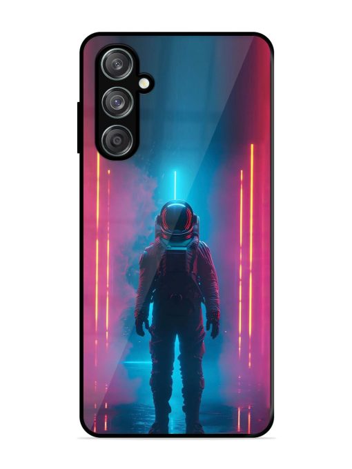 Neon Astronaut Glossy Soft Edge Case for Samsung Galaxy F15 (5G) Chachhi