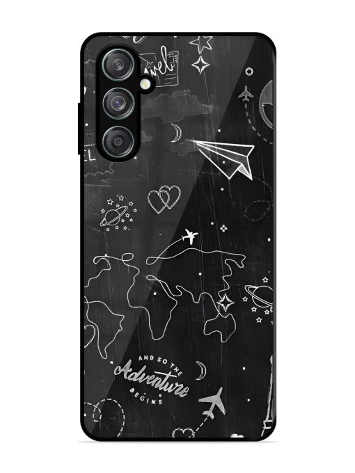 Wanderlust Sketchbook Glossy Soft Edge Case for Samsung Galaxy F15 (5G) Chachhi