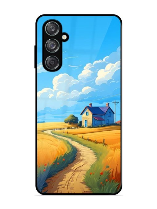 Countryside Cottage Glossy Soft Edge Case for Samsung Galaxy F15 (5G) Chachhi