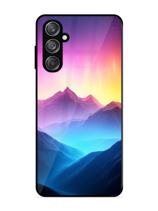 Cosmic Mountains Glossy Soft Edge Case for Samsung Galaxy F15 (5G) Chachhi