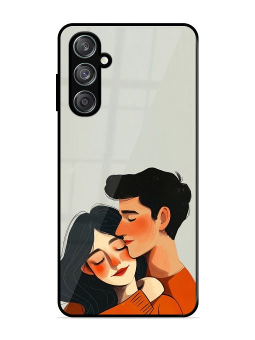 Craft Couples Glossy Soft Edge Case for Samsung Galaxy F15 (5G) Chachhi