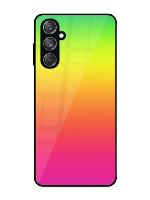 Rainbow Gradient Glossy Soft Edge Case for Samsung Galaxy F15 (5G) Chachhi