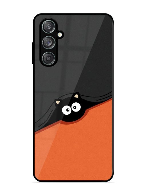 Peek-A-Boo Kitty Glossy Soft Edge Case for Samsung Galaxy F15 (5G) Chachhi