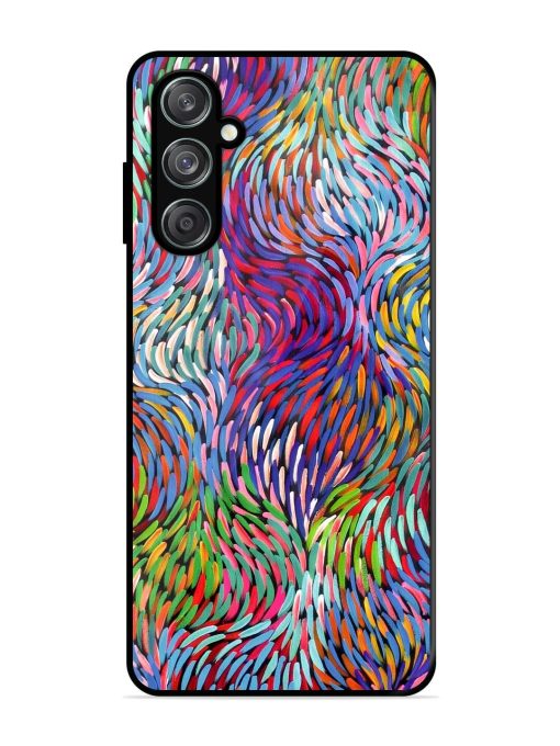 Vibrant Waves Glossy Soft Edge Case for Samsung Galaxy F15 (5G) Chachhi