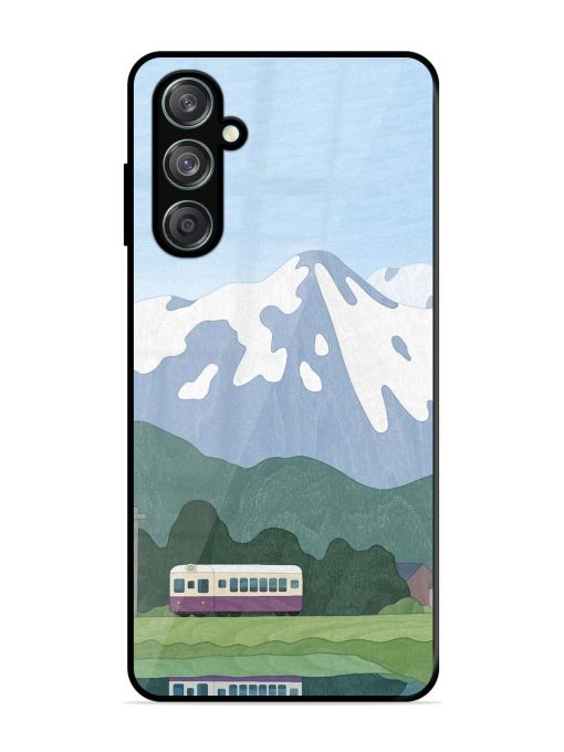 Mountainside Reflections Glossy Soft Edge Case for Samsung Galaxy F15 (5G)