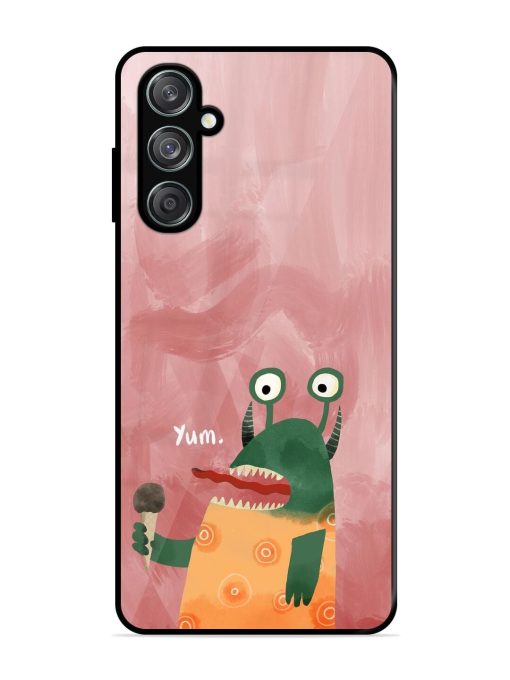 Hungry Monster Glossy Soft Edge Case for Samsung Galaxy F15 (5G) Chachhi