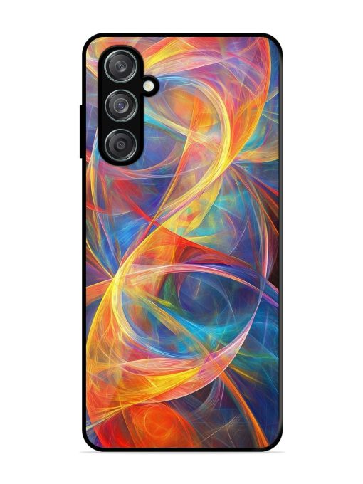 Cosmic Currents Glossy Soft Edge Case for Samsung Galaxy F15 (5G) Chachhi