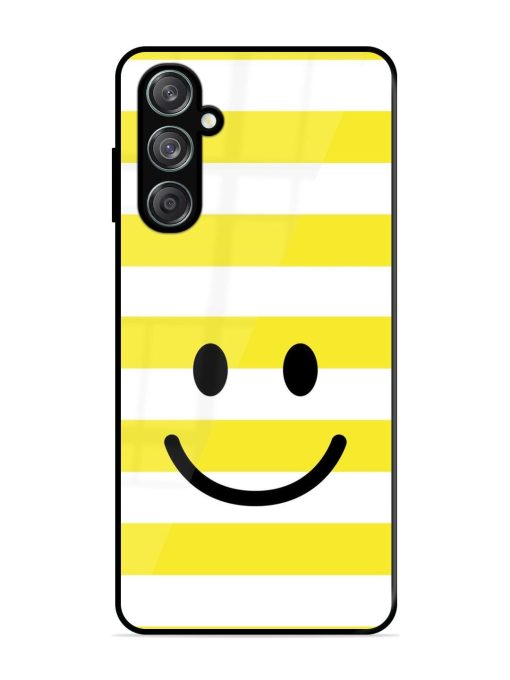 Smiling Stripes Glossy Soft Edge Case for Samsung Galaxy F15 (5G) Chachhi