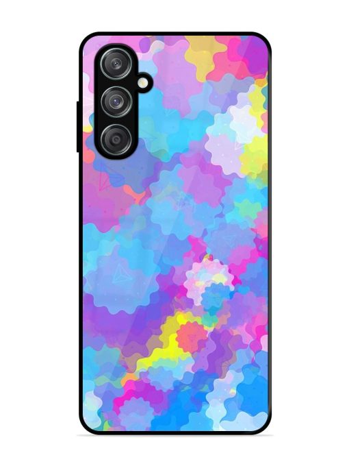 Psychedelic Cloud Burst Glossy Soft Edge Case for Samsung Galaxy F15 (5G) Chachhi