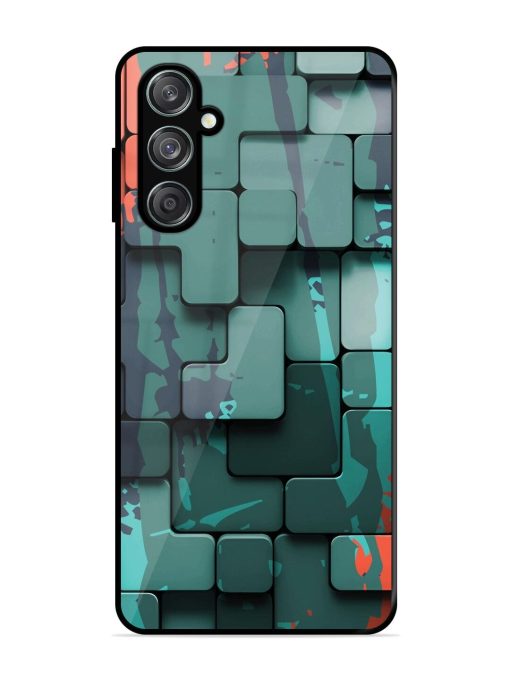 Abstract Geometric Mosaic Glossy Soft Edge Case for Samsung Galaxy F15 (5G) Chachhi