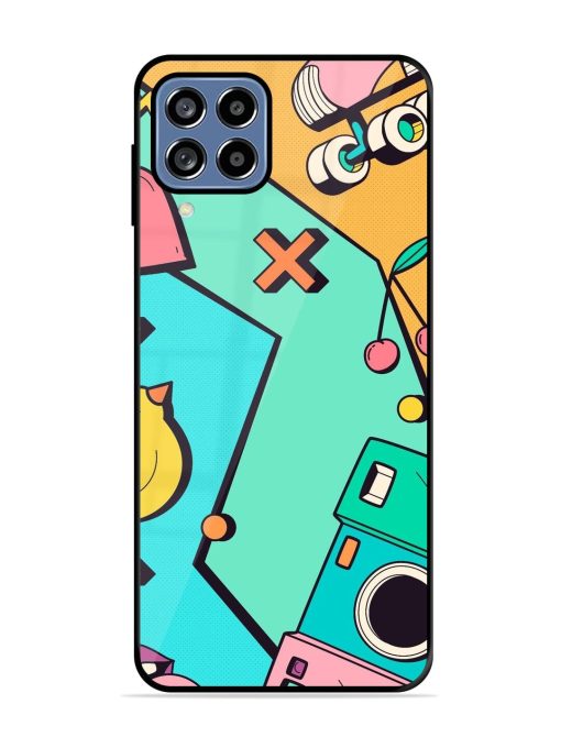 Retro Remix Glossy Soft Edge Case for Samsung Galaxy F22 Chachhi