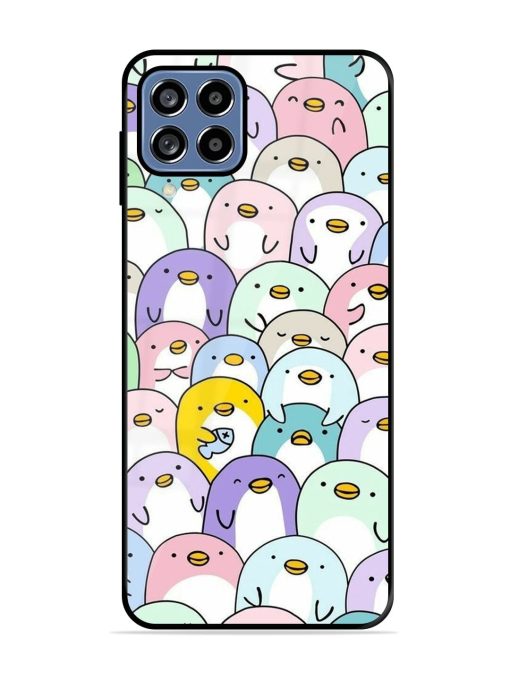 Penguin Party Glossy Soft Edge Case for Samsung Galaxy F22 Chachhi