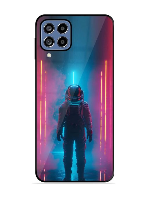 Neon Astronaut Glossy Soft Edge Case for Samsung Galaxy F22 Chachhi