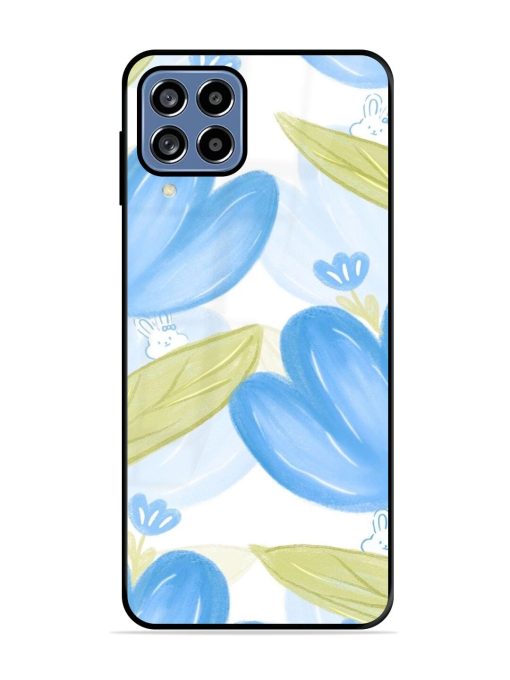 Bunny'S Blue Garden Glossy Soft Edge Case for Samsung Galaxy F22 Chachhi