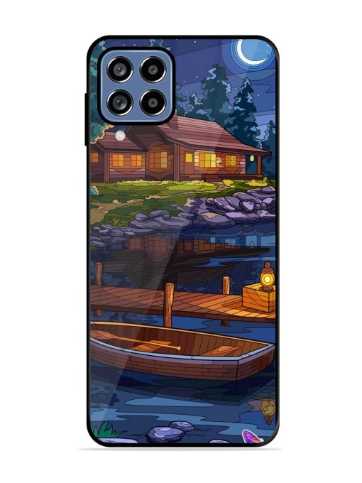 Moonlit Serenity Glossy Soft Edge Case for Samsung Galaxy F22 Chachhi