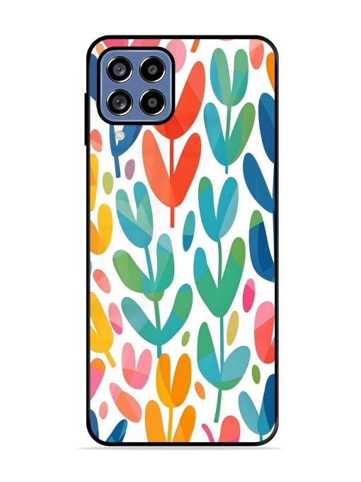 Rainbow Of Blooms Glossy Soft Edge Case for Samsung Galaxy F22 Chachhi