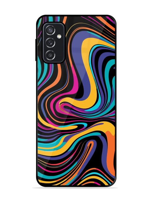 Psychedelic Swirl Glossy Soft Edge Case for Samsung Galaxy F23 (5G) Chachhi