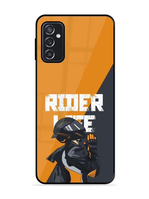 Ride Never Ends Glossy Soft Edge Case for Samsung Galaxy F23 (5G)