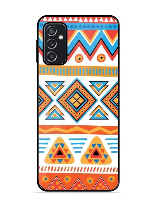 Vibrant Tribal Pattern Glossy Soft Edge Case for Samsung Galaxy F23 (5G) Chachhi