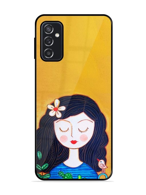 Girl Illustration Glossy Soft Edge Case for Samsung Galaxy F23 (5G) Chachhi