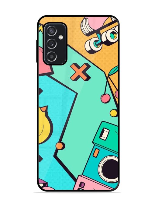 Retro Remix Glossy Soft Edge Case for Samsung Galaxy F23 (5G) Chachhi