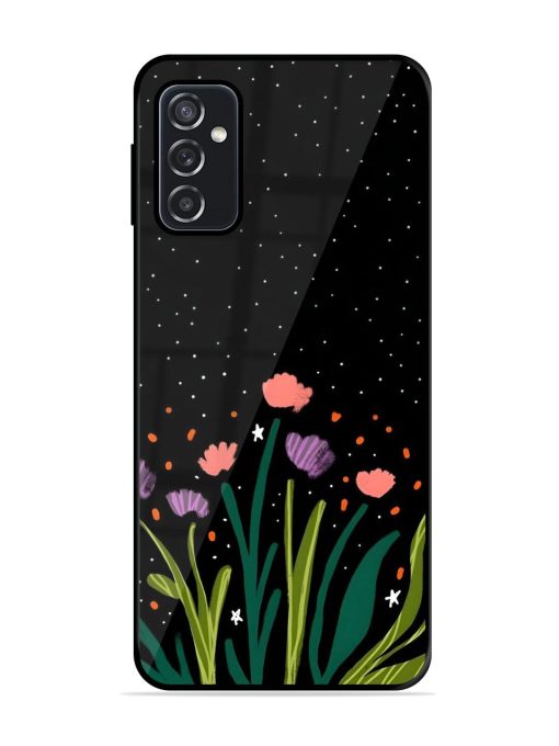 Midnight Bloom Glossy Soft Edge Case for Samsung Galaxy F23 (5G) Chachhi