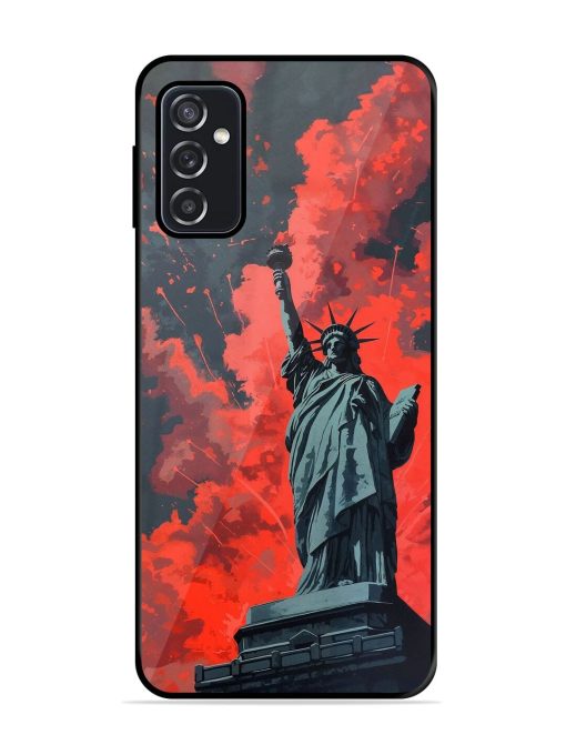 Lady Liberty'S Firework Finale Glossy Soft Edge Case for Samsung Galaxy F23 (5G)