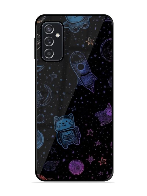 Cosmic Cat Chaos Glossy Soft Edge Case for Samsung Galaxy F23 (5G) Chachhi