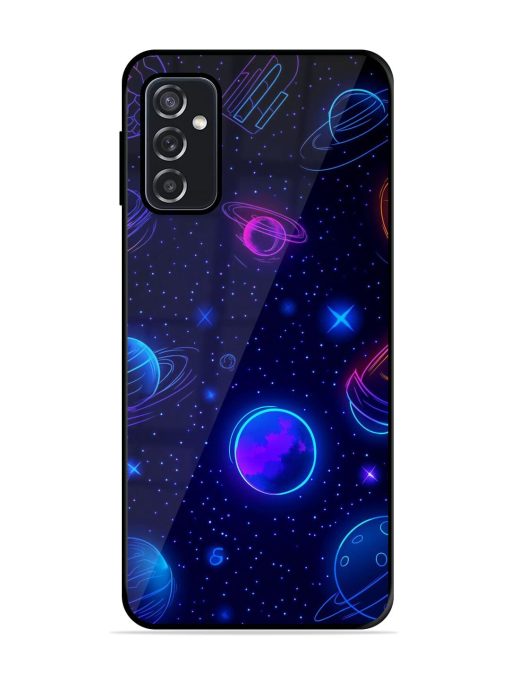 Neon Cosmos Glossy Soft Edge Case for Samsung Galaxy F23 (5G) Chachhi