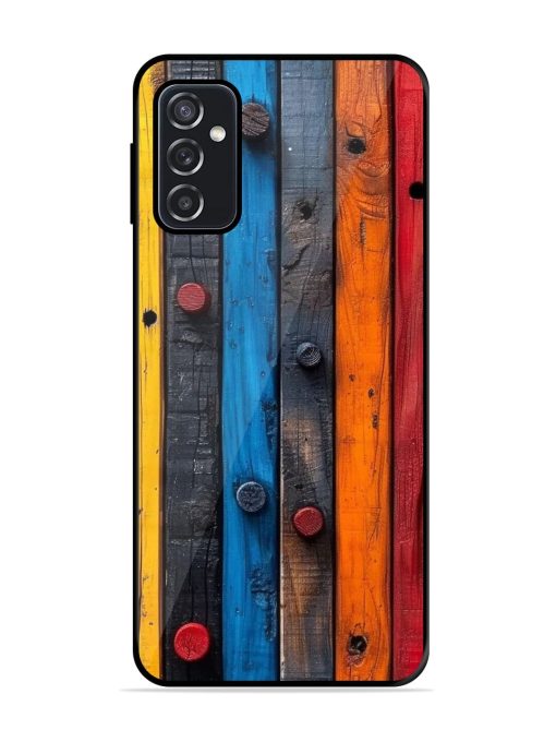 Rainbow Plank Glossy Soft Edge Case for Samsung Galaxy F23 (5G) Chachhi