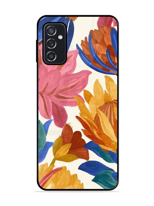 Blooming Tapestry Glossy Soft Edge Case for Samsung Galaxy F23 (5G) Chachhi