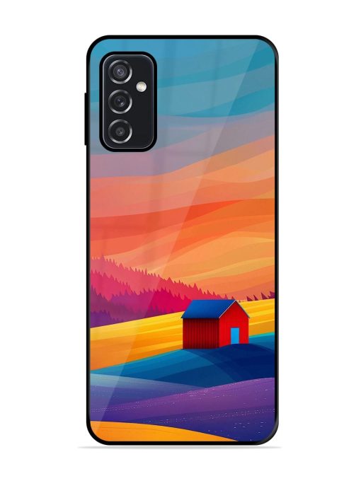 Sunset Solitude Glossy Soft Edge Case for Samsung Galaxy F23 (5G) Chachhi