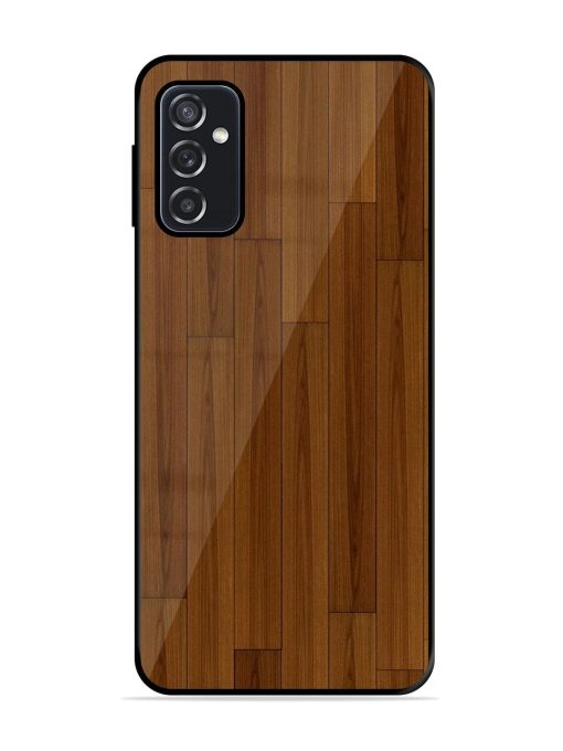 Warm Woodgrain Glossy Soft Edge Case for Samsung Galaxy F23 (5G) Chachhi