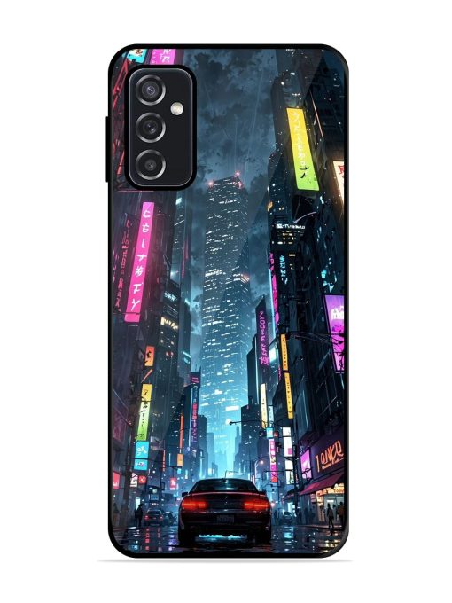 Neon Nightscape Glossy Soft Edge Case for Samsung Galaxy F23 (5G) Chachhi