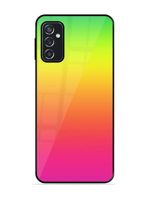 Rainbow Gradient Glossy Soft Edge Case for Samsung Galaxy F23 (5G) Chachhi