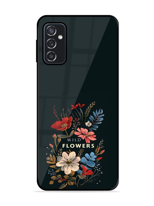 Dark Floral Glossy Soft Edge Case for Samsung Galaxy F23 (5G) Chachhi