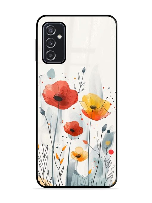 Poppy Fields Glossy Soft Edge Case for Samsung Galaxy F23 (5G) Chachhi