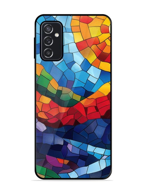 Mosaic Sunset Glossy Soft Edge Case for Samsung Galaxy F23 (5G) Chachhi