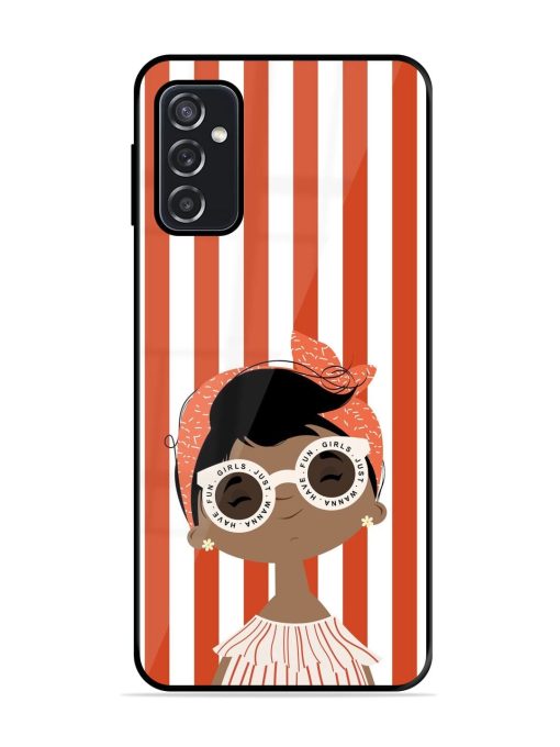 Girls Just Wanna Have Fun Glossy Soft Edge Case for Samsung Galaxy F23 (5G) Chachhi