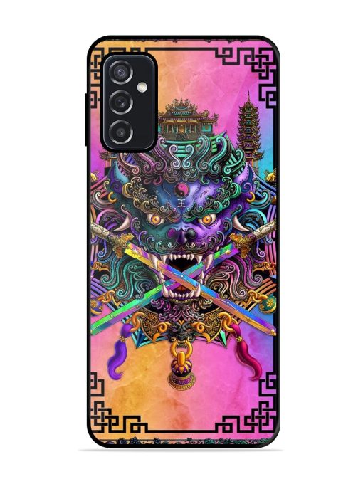 Psychedelic Fu Dog Tapestry Glossy Soft Edge Case for Samsung Galaxy F23 (5G) Chachhi