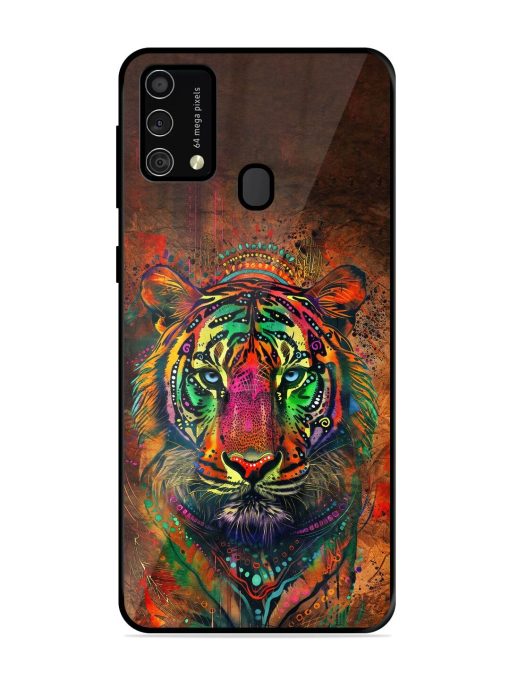 Cosmic Tiger Glossy Soft Edge Case for Samsung Galaxy F41 Chachhi